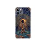 PrintiFy Apple iPhone 11promax ile Uyumlu Simya Serisi Kozmik Denge Tasarımlı Uv Baskılı Köşe Korumalı Antişok Kılıf