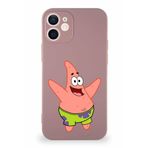 Printify Apple Iphone 12 Mini Soft Premier Kapak Patrick Yıldız Tasarımlı Silikon Kılıf - Pudra