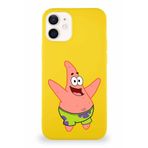 Printify Apple Iphone 12 Mini Soft Premier Kapak Patrick Yıldız Tasarımlı Silikon Kılıf - Sarı