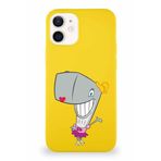 Printify Apple Iphone 12 Mini Soft Premier Kapak Pearl Yengeç Tasarımlı Silikon Kılıf - Sarı