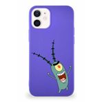 Printify Apple Iphone 12 Mini Soft Premier Kapak Plankton Tasarımlı Silikon Kılıf - Mor