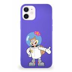 Printify Apple Iphone 12 Mini Soft Premier Kapak Sandy Tasarımlı Silikon Kılıf - Mor