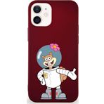 Printify Apple Iphone 12 Mini Soft Premier Kapak Sandy Tasarımlı Silikon Kılıf - Mürdüm