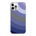 PrintiFy Apple iPhone 12 Pro Max ile Uyumlu Kapak Renk Cümbüşü D Tasarımlı 1mm Fit Şeffaf Silikon Kılıf Lila