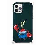 Printify Apple Iphone 12 Pro Max Soft Premier Kapak Bay Yengeç Tasarımlı Silikon Kılıf - Yeşil