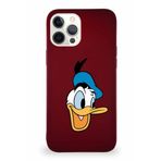 Printify Apple Iphone 12 Pro Max Soft Premier Kapak Donald Duck-A Tasarımlı Silikon Kılıf - Mürdüm