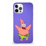 Printify Apple Iphone 12 Pro Max Soft Premier Kapak Patrick Yıldız Tasarımlı Silikon Kılıf - Mor
