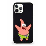 Printify Apple Iphone 12 Pro Max Soft Premier Kapak Patrick Yıldız Tasarımlı Silikon Kılıf - Siyah