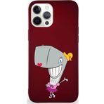 Printify Apple Iphone 12 Pro Max Soft Premier Kapak Pearl Yengeç Tasarımlı Silikon Kılıf - Mürdüm