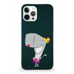 Printify Apple Iphone 12 Pro Max Soft Premier Kapak Pearl Yengeç Tasarımlı Silikon Kılıf - Yeşil