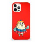 PrintiFy Apple Iphone 12 Pro Max Soft Premier Kapak Puff Tasarımlı Silikon Kılıf - Kırmızı