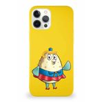 Printify Apple Iphone 12 Pro Max Soft Premier Kapak Puff Tasarımlı Silikon Kılıf - Sarı