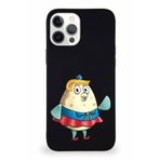 PrintiFy Apple Iphone 12 Pro Max Soft Premier Kapak Puff Tasarımlı Silikon Kılıf - Siyah