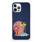 Printify Apple Iphone 12 Pro Max Soft Premier Kapak Salyangoz Gary Tasarımlı Silikon Kılıf - Lacivert