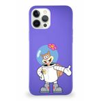 Printify Apple Iphone 12 Pro Max Soft Premier Kapak Sandy Tasarımlı Silikon Kılıf - Mor