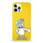 Printify Apple Iphone 12 Pro Max Soft Premier Kapak Sandy Tasarımlı Silikon Kılıf - Sarı