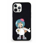 Printify Apple Iphone 12 Pro Max Soft Premier Kapak Sandy Tasarımlı Silikon Kılıf - Siyah