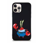 Printify Apple Iphone 12 Pro Soft Premier Kapak Bay Yengeç Tasarımlı Silikon Kılıf - Siyah