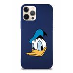 Printify Apple Iphone 12 Pro Soft Premier Kapak Donald Duck-B Tasarımlı Silikon Kılıf - Lacivert