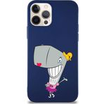 Printify Apple Iphone 12 Pro Soft Premier Kapak Pearl Yengeç Tasarımlı Silikon Kılıf - Lacivert