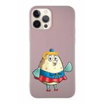 Printify Apple Iphone 12 Pro Soft Premier Kapak Puff Tasarımlı Silikon Kılıf - Pudra