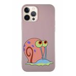 Printify Apple Iphone 12 Pro Soft Premier Kapak Salyangoz Gary Tasarımlı Silikon Kılıf - Pudra