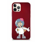 Printify Apple Iphone 12 Pro Soft Premier Kapak Sandy Tasarımlı Silikon Kılıf - Mürdüm
