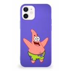 Printify Apple Iphone 12 Soft Premier Kapak Patrick Yıldız Tasarımlı Silikon Kılıf - Mor