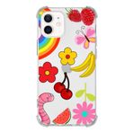 Printify Apple iPhone 12 Uyumlu Water Color 5 Baskılı Şeffaf Köşe Korumalı Antişok Kılıf