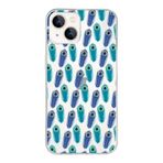 PrintiFy Apple iPhone 13 Mini ile Uyumlu 1mm Slim Fit Nazar Boncuğu 4 Baskılı Şeffaf Kılıf
