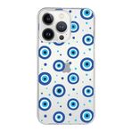 PrintiFy Apple iPhone 13 Pro ile Uyumlu 1mm Slim Fit Nazar Boncuğu 1 Baskılı Şeffaf Kılıf
