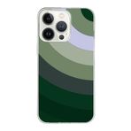 PrintiFy Apple iPhone 13 Pro ile Uyumlu Kapak Renk Cümbüşü C Tasarımlı 1mm Fit Şeffaf Silikon Kılıf Haki