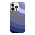 PrintiFy Apple iPhone 13 Pro Max ile Uyumlu Kapak Renk Cümbüşü D Tasarımlı 1mm Fit Şeffaf Silikon Kılıf Lila