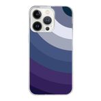 PrintiFy Apple iPhone 13 Pro Max ile Uyumlu Kapak Renk Cümbüşü E Tasarımlı 1mm Fit Şeffaf Silikon Kılıf Mavi