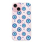 PrintiFy Apple iPhone 15 ile Uyumlu 1mm Slim Fit Nazar Boncuğu 1 Baskılı Şeffaf Kılıf