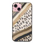 PrintiFy Apple iPhone 15 Plus ile Uyumlu Arkası Cam Kapak Animal Pattern Tasarımlı Silikon Kılıf