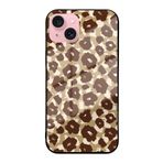 PrintiFy Apple iPhone 15 Plus ile Uyumlu Silikon Arkası Cam Kapak Animal Pattern Tasarımlı Cam Kılıf