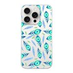 PrintiFy Apple iPhone 15 Pro Max ile Uyumlu 1mm Slim Fit Nazar Boncuğu 3 Baskılı Şeffaf Kılıf