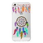 PrintiFy Apple iPhone 5 ile Uyumlu 1mm Slim Fit Nazar Boncuğu 6 Baskılı Şeffaf Kılıf