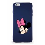 PrintiFy Apple iPhone 6 Plus Soft Premier Kapak Minnie Mouse-b Tasarımlı Silikon Kılıf - Lacivert