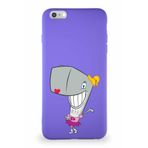 Printify Apple Iphone 6 Plus Soft Premier Kapak Pearl Yengeç Tasarımlı Silikon Kılıf - Mor