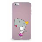Printify Apple Iphone 6 Plus Soft Premier Kapak Pearl Yengeç Tasarımlı Silikon Kılıf - Pudra