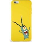 Printify Apple Iphone 6 Plus Soft Premier Kapak Plankton Tasarımlı Silikon Kılıf - Sarı