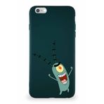 Printify Apple Iphone 6 Plus Soft Premier Kapak Plankton Tasarımlı Silikon Kılıf - Yeşil