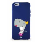 PrintiFy Apple Iphone 6 Soft Premier Kapak Pearl Yengeç Tasarımlı Silikon Kılıf - Lacivert