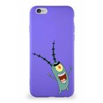 Printify Apple Iphone 6 Soft Premier Kapak Plankton Tasarımlı Silikon Kılıf - Mor
