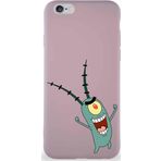 Printify Apple Iphone 6 Soft Premier Kapak Plankton Tasarımlı Silikon Kılıf - Pudra
