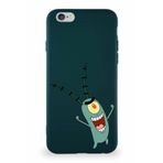 Printify Apple Iphone 6 Soft Premier Kapak Plankton Tasarımlı Silikon Kılıf - Yeşil