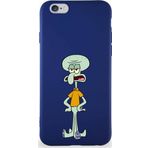 Printify Apple Iphone 6 Soft Premier Kapak Squidward Dokunaç Tasarımlı Silikon Kılıf - Lacivert
