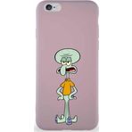 Printify Apple Iphone 6 Soft Premier Kapak Squidward Dokunaç Tasarımlı Silikon Kılıf - Pudra